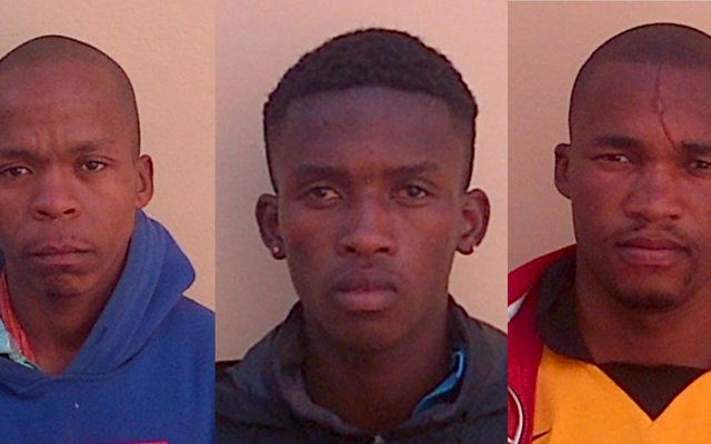 Vlnr: Ntsingiselo Mbuzeni (34), Avuyile Nzame (20) en Xolisa Nzame (29)